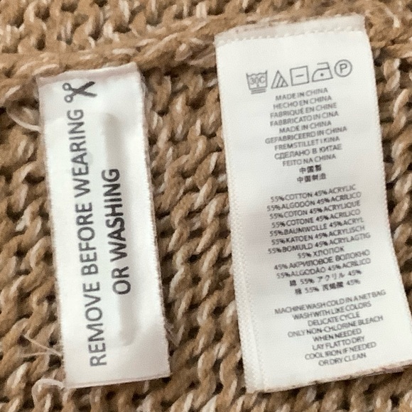 Michael Kors Brown Knit Poncho with Toggle Accents - Picture 8 of 9